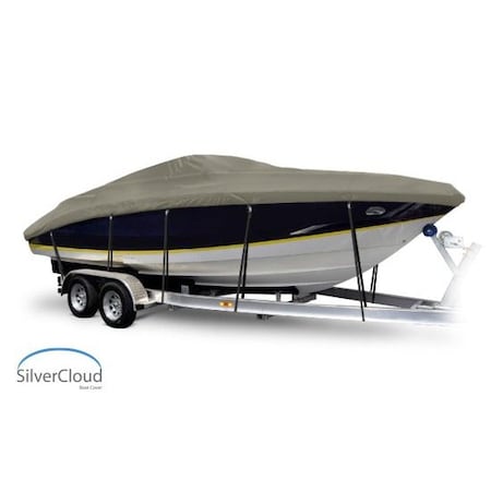 Eevelle Boat Cover CUDDY CABIN, Outboard Fits 14ft 6in L up to 96in W Khaki SCVCDY1496B-KHA